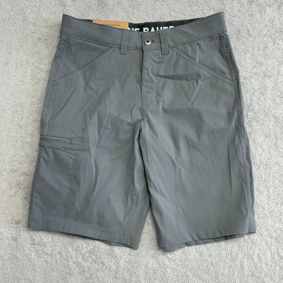 NEW Eddie Bauer Men's Size 30 Rainier 10" Tech Shorts Gray Outdoor Cargo - Picture 2 of 7